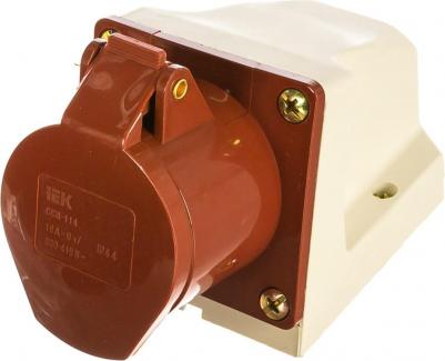 Розетка 114 стационарная 3Р+РЕ 16А 380В IP44 – фото 6