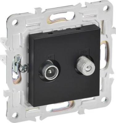 SKANDY Розетка двойная TV+SAT SK-A13Bl черный, цена за 1 шт