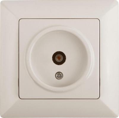 4-301-02 Розетка Solo 4-301-02 TV одиночная, СУ, слоновая кость, цена за 1 шт