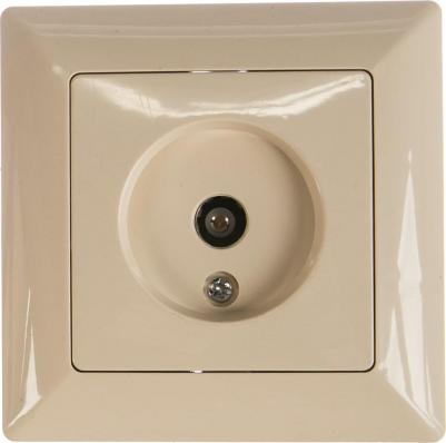 4-301-02 Розетка Solo 4-301-02 TV одиночная, СУ, слоновая кость, цена за 1 шт – фото 1
