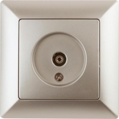 4-301-04 Розетка Solo 4-301-04 TV одиночная, СУ, шампань, цена за 1 шт