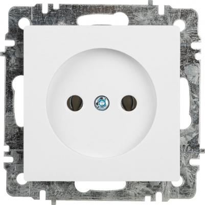 6-201-01 Розетка Accent 6-201-01 2Р 16А-250В, IP20, СУ, AL/CU, белый, цена за 1 шт