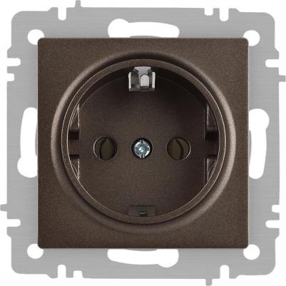 6-202-08 Розетка Accent 6-202-08 2P+E Schuko 16А-250В IP20 СУ AL/CU бронза, цена за 1 шт