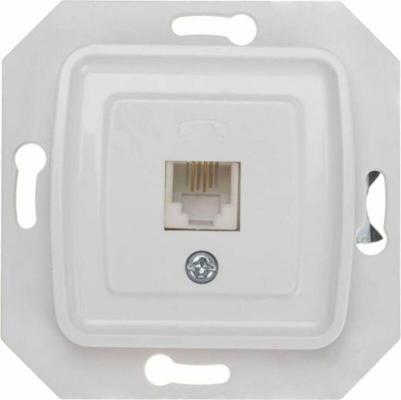 DEA Розетка Телефон RJ11 с/у мех. Бел, цена за 1 шт