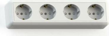 Четырехместная розетка ОПТИМА РА16-403 – фото 3