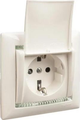 DIY Valena Бел Розетка 1-ая с/з с крышкой – фото 8