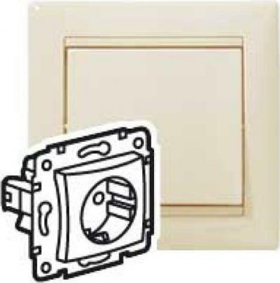 DIY Valena Крем Розетка 1-ая с/з с защитными шторками – фото 10