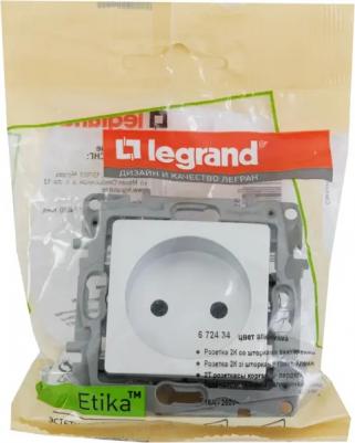Etika Алюминий Розетка б/з со шторками, винтовые клеммы – фото 1
