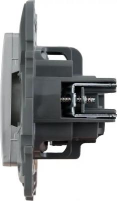 Etika Алюминий Розетка б/з со шторками, винтовые клеммы – фото 7