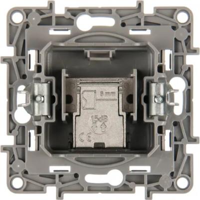 Etika Антрацит Розетка TV проходная, 15дБ – фото 4