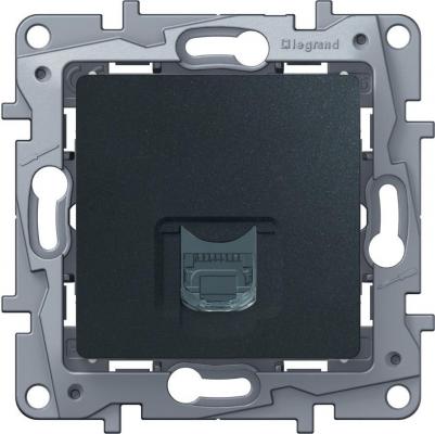 Информационная розетка RJ 45, категория 5e, UTP, Etika, антрацит – фото 8
