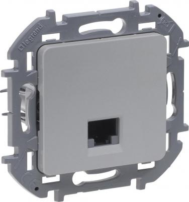 INSPIRIA Алюминий Информационная розетка RJ 45 - категория 6 - UTP – фото 1