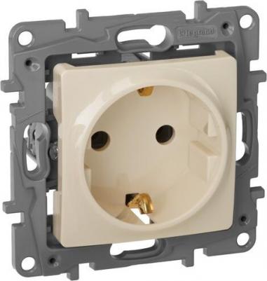 Механизм розетки 1-м СП Valena с заземл. сл. кость Leg 774320 – фото 1