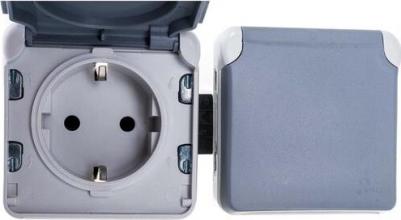 Розетка 069576 Plexo, 16 А, с защитной шторкой, с заземлением