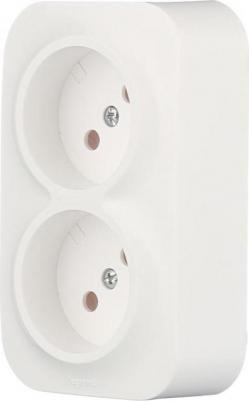 Розетка 2-м ОП Quteo 16А IP20 250В 2х2P без зазем. без защ. шторок бел. Leg 782231 – фото 2
