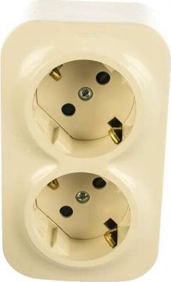 Розетка 2-м ОП Quteo 16А IP20 250В 2х2P+E с заземл. защ. шторки сл. кость Leg 782267, 1шт – фото 6