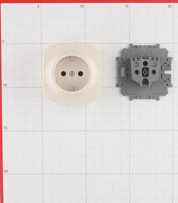 Розетка силов. Quteo (782240) откр. IP20 слоновая кость – фото 7