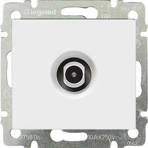 Розетка телевизионная Valena механизм скрытого монтажа белая (694284) – фото 18