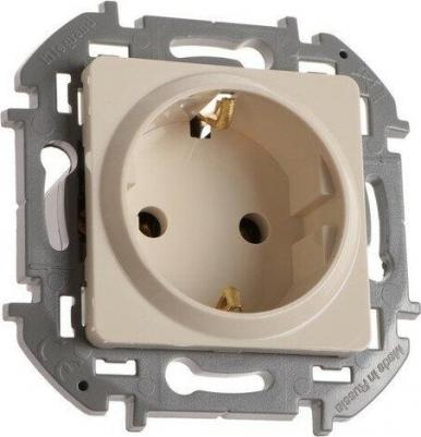 штепсельная Розетка Inspiria одноместная с заземлением 16А IP20 механизм скрытого монтажа слоновая кость – фото 5