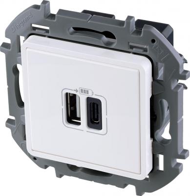 Устройство зарядное inspiria 673760 с 2-мя usb разьемами – фото 2