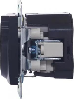 Механизм розетки 1-м СП KARINA 16А с з/к + USB разъем черн. бархат 707-4288-181 – фото 8