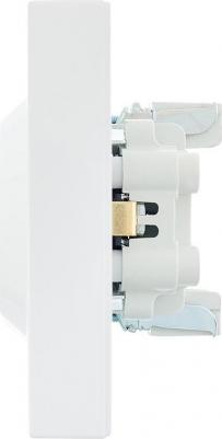 Розетка двойная Vesna с заземлением цвет белый – фото 5