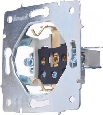 Розетка Vesna 742-0288-122B, скрытый монтаж, однопостовая/модулей: 1, с з/к, 16A, механизм с накладкой и суппортом, IP20, белый – фото 4