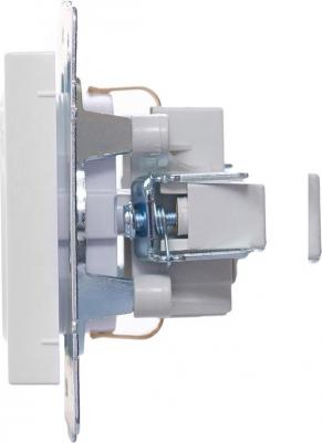 Розетка Vesna 742-0288-122B, скрытый монтаж, однопостовая/модулей: 1, с з/к, 16A, механизм с накладкой и суппортом, IP20, белый – фото 7