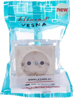 Розетка Vesna с защитой от детей цвет кремовый 6941372134471 – фото 1