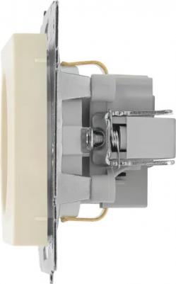 Розетка Vesna с защитой от детей цвет кремовый 6941372134471 – фото 3