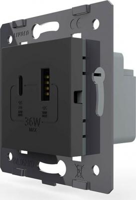 Розетка VL-FCUA18W.UC18W-2BP