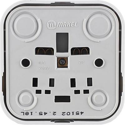 Квадратная одноместная розетка 45102 – фото 1