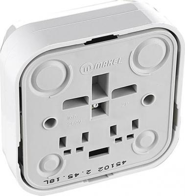 Квадратная одноместная розетка 45102 – фото 8