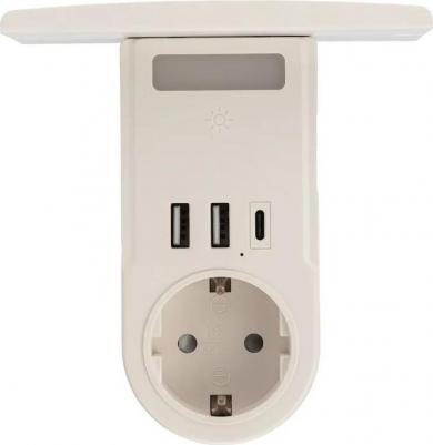 Адаптер USB многофункциональный с подсветкой и подставкой для телефона, цена за 1 шт