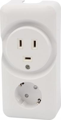 Розетка РШ/Евро двойная для электрической плиты 32 А/16 A, 250 В, 2Р+РЕ (ОУ) белая, цена за 1 шт