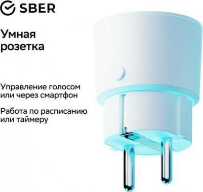 Умная розетка SBDV-00123 EU Wi-Fi белый – фото 2