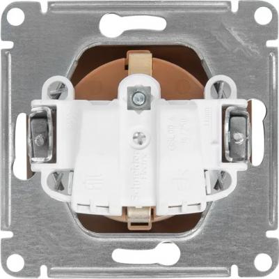 Механизм розетки 1-м СП Glossa 16А защ. шторки с заземл. дер. дуб SchE GSL000545 – фото 2