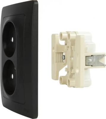 Розетка 2-м СП BLANCA 16А 250В без шторок без заземл. антрацит SchE BLNRS000026 – фото 13