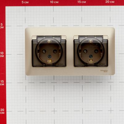 Розетка GSL000447 GLOSSA, 16 А – фото 2