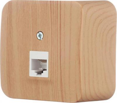 Розетка компьютерная rj45 кат.5e ясень – фото 5