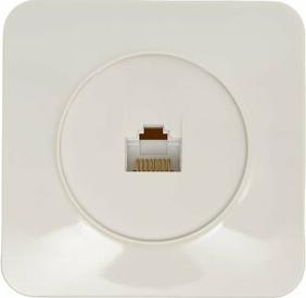 Розетка RJ-45 открытой установки, серия София, 1-местная, белый, MST00-20-01, цена за 1 шт – фото 1