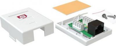 Розетка (SB 15EU.WH) комп.RJ45 1 кат.5E UTP бел