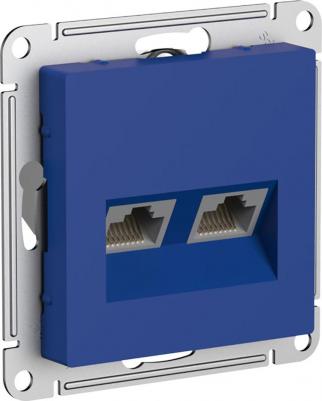 ATLASDESIGN розетка компьютерная RJ45, кат. 5Е, механизм, аквамарин