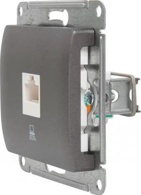 Компьютерная розетка Schneider Electric Glossa RJ45 графит – фото 3