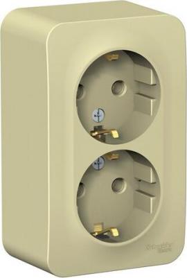Розетка 2-м СП Blanca 16А IP20 250В с заземл. защ. шторки беж. SE BLNRS001127 – фото 9