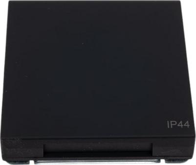 Розетка ArtGallery 16А IP44 с заземл. защ. шторки с крышкой механизм карбон SE GAL441046 – фото 4