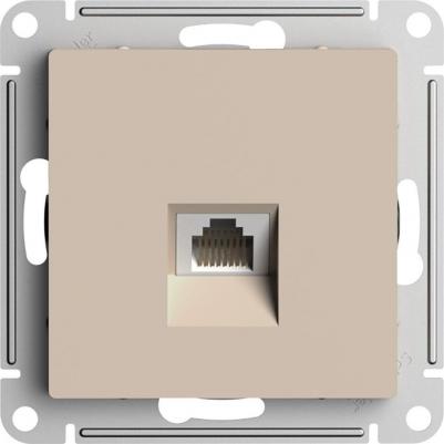 Розетка AtlasDesign компьютерная RJ45, кат. 5Е, механизм, Песочный, ATN001283 – фото 2