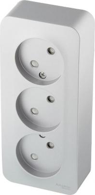 Розетка Blanca накладная алюминий со шторками (BLNRA001313) – фото 2