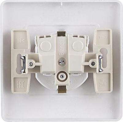 Розетка Blanca встраиваемая алюминий со шторками (BLNRS001113) – фото 11