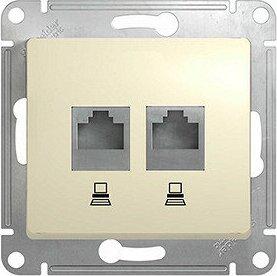 Розетка для интернета / телефона GSL000285KK GLOSSA – фото 2